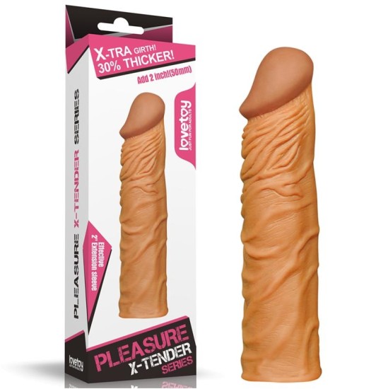 Lovetoy Dzimumlocekļa uzmava Add 2 Pleasure X Tender Brown