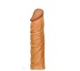 Lovetoy Penis Sleeve Add 2 Pleasure X Tender Brown