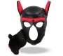 Intoyou Bdsm Line Hound Dog Hound with Removable Muzzle Neoprene Black/Red One Size