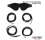 Latetobed Bdsm Line Restraint 3 Pieces Set Blindfold, Anklecuffs and Wristcuffs Adjustable