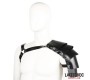 Latetobed Bdsm Line Chest Harness with Shoulder Protector