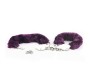 Lovetoy Furry Metal Handcuffs Purple