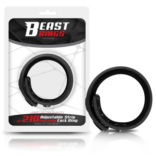 Beast Rings Solid Silicone Adjustable Strip Cock Ring 15-21 cm