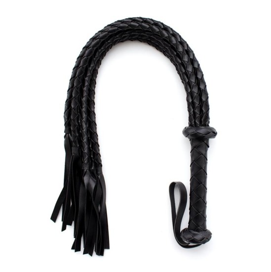 Latetobed Bdsm Line Punutud Flogger 75 cm Must