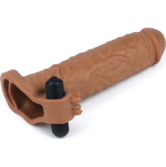 Lovetoy Penis Sleeve Pleasure X-Tender Brown Add 2