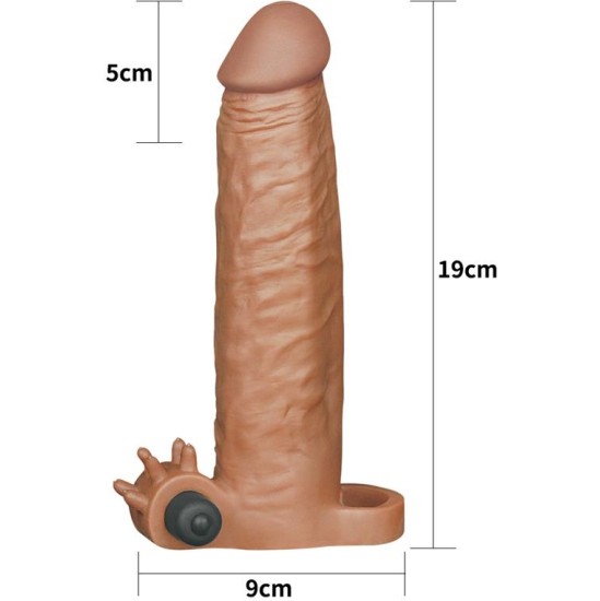 Lovetoy Penis Sleeve Pleasure X-Tender Brown Add 2