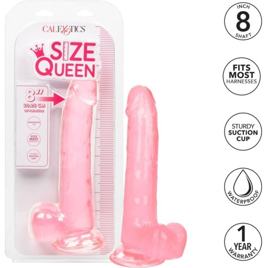 California Exotics CALEX IZMĒRS QUEEN DILDO - ROZĀ 20,3 CM