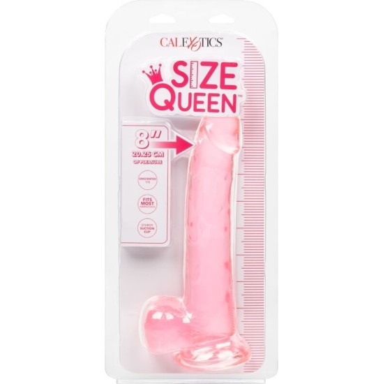 California Exotics CALEX IZMĒRS QUEEN DILDO - ROZĀ 20,3 CM