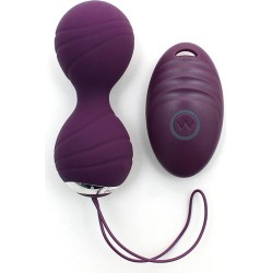 Rimba Toys Vibrējošas Kegela bumbas ar tālvadības pulti Cannes Purple