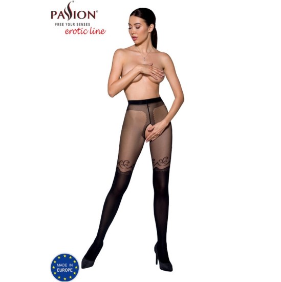 Passion Woman Garter & Stock PASSION — TIOPEN 012 STOCKING BLACK 1/2 (20/40 DEN)