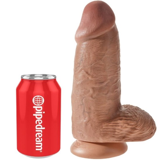 King Cock CHUBBY REALISTIC PENIS 23 CM KARAMELE