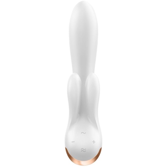 Satisfyer Connect APMIERINĀTĀJS — DOUBLE FLEX VIBRATOR APP WHITE