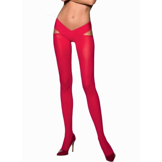 Passion Woman Garter & Stock PASSION – TIOPEN 005 SOCKING RED 1/2 (60 DEN)