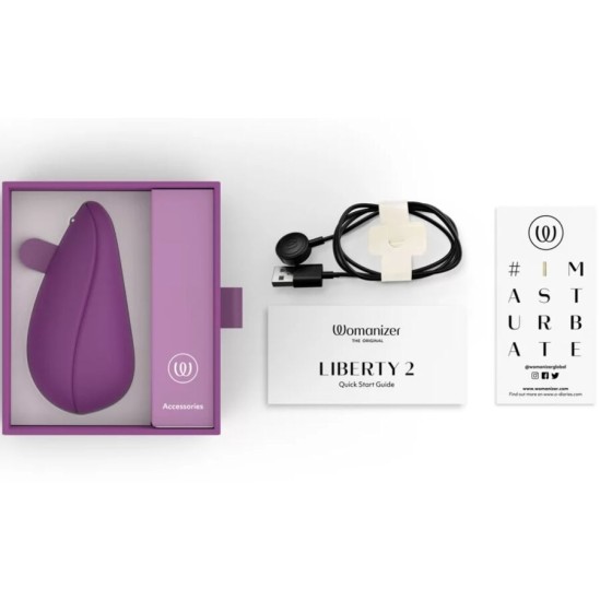 Womanizer LIBERTY 2 СТИМУЛЯТОР КЛИТОРА И ПРИСОСКА ФИОЛЕТОВЫЙ