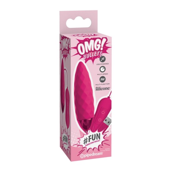 OMG FUN VIBRATING BULLET PINK LUXE