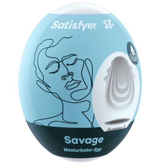 Satisfyer Eggs APMIERINĀTĀJS - SAVAGE MASTURBATOR OLA