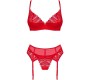 Obsessive Sets OBSESSIVE - INGRIDIA TRYS VIENETAI RAUDONA M/L