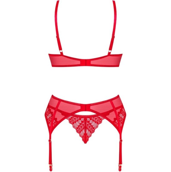 Obsessive Sets OBSESĪVS - INGRIDIA TRĪS GABALĀS RED M/L