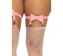 Leg Avenue Accessories LEG AVENUE VEGAN LEATHER TIGH HIGH GARTER ONE SIZE - PINK