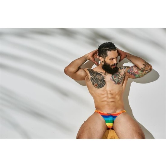 Cut4Men C4M03 Classic Thong Rainbow