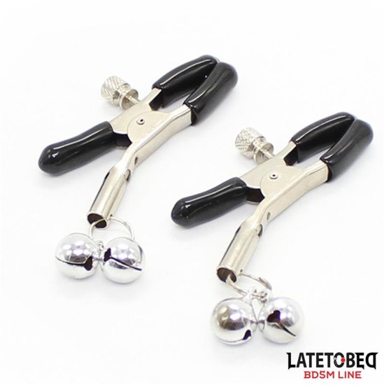 Latetobed Bdsm Line Зажимы для сосков с колокольчиком