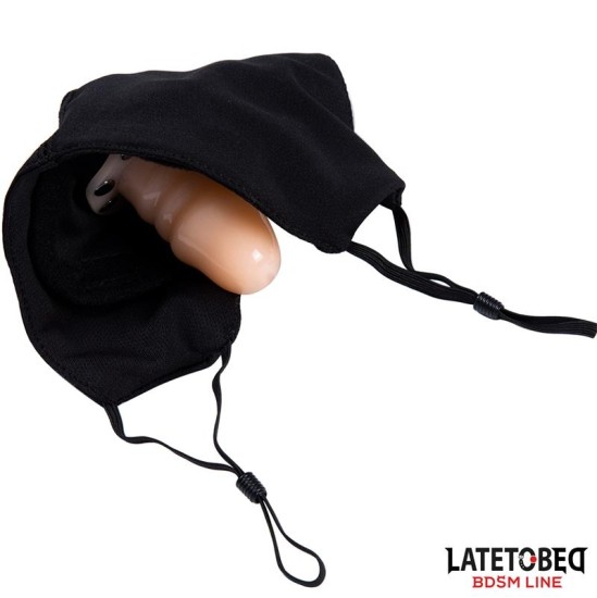 Latetobed Bdsm Line Face mask with 6 cm Detachable Dildo