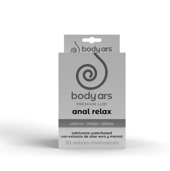 Body Ars Vienas devas anālais relaksējošs ūdens bāzes lubrikants želeja 20 x 4 ml