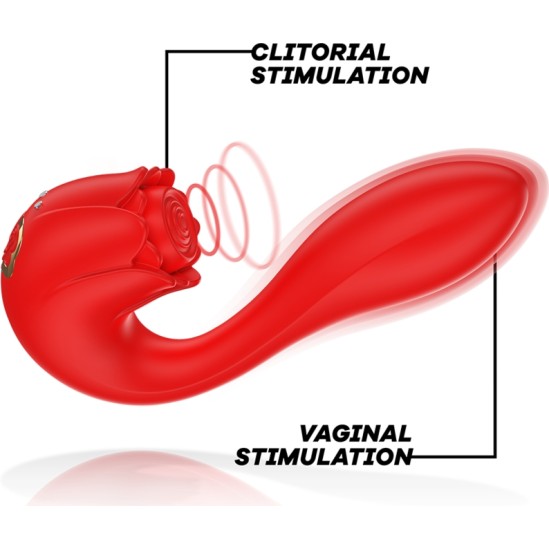 MIA SELENA STIMULIATORIUS VIBRATINGAS + TAPING RAUDONAS