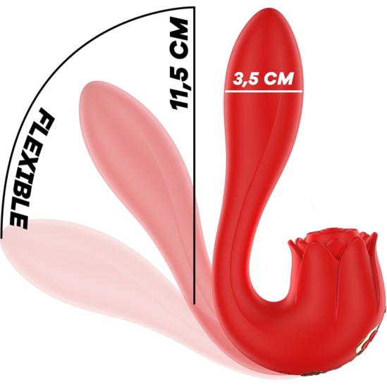 MIA SELENA STIMULATOR VIBRATING + TAPPING RED