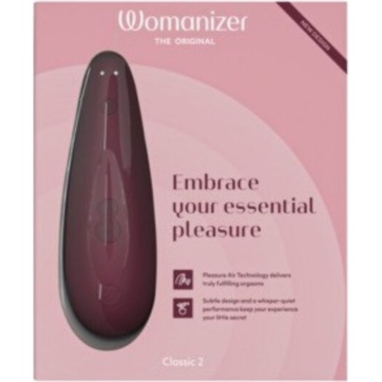 Womanizer CLASSIC 2 КЛИТОРАЛЬНЫЙ СТИМУЛЯТОР БОРДО