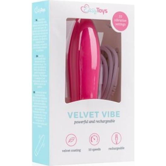 Easytoys Velvet Vibrator Bullet - rozā