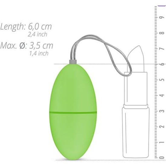 Easytoys Tālvadības pults vibrējošā ola - zaļa