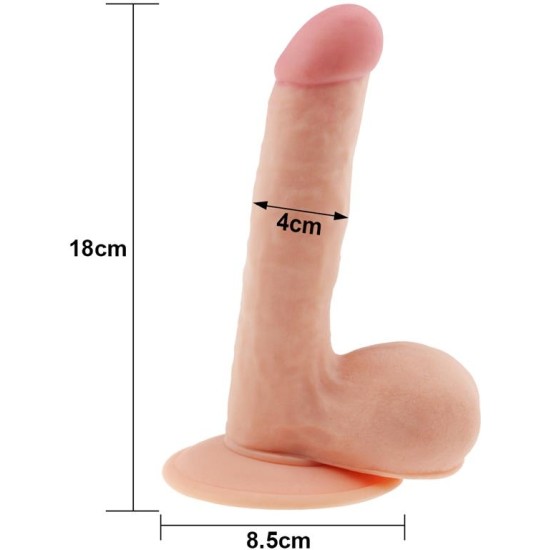 Lovetoy Dildo The Ultra Soft Dude 7.5 Flesh