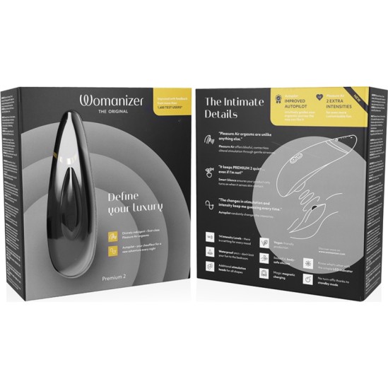 Womanizer PREMIUM 2 CLITORAL STIMULATOR BLACK