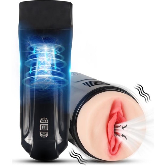 Shequ Truda Automatic Masturbator Masturbator Vibration and Suction Vagina