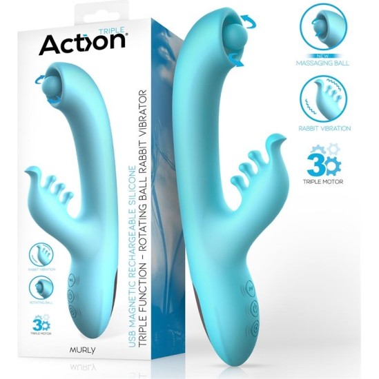 Action Murly Soft Massaging Ball 360 koos Vibraci n Doble - 3 mootoriga