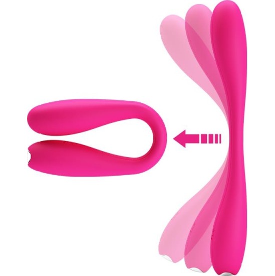 Prettylove Yedda Vibrator Bendable Pink