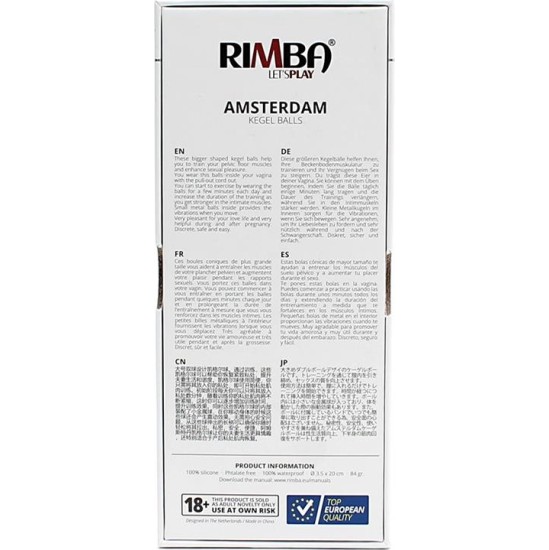 Rimba Toys Kegel bumbiņas 35 mm Amsterdam Blue