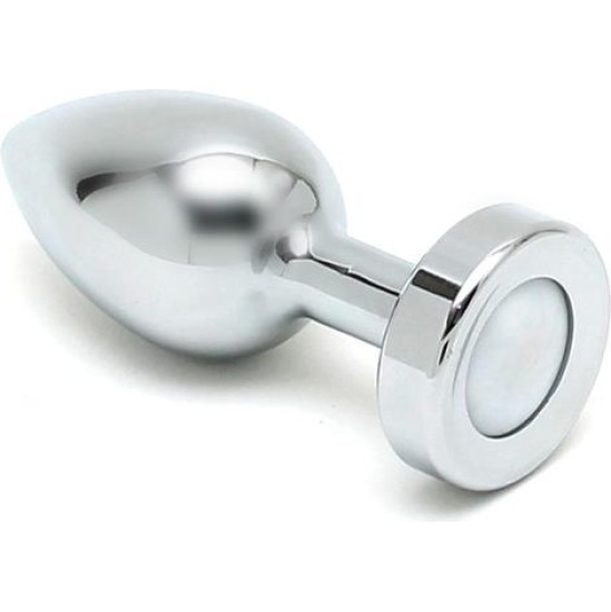 Bondage Play Butt Plug with Led Lights Pisa Silver