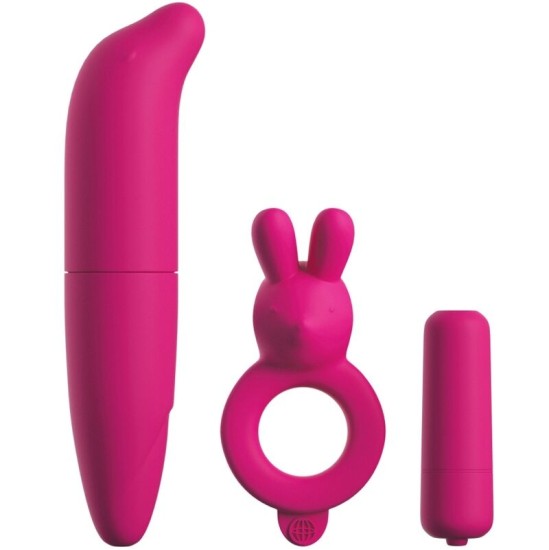 Classix KIT FOR COUPLES WITH RING, BULLET AND STIMULATOR PINK