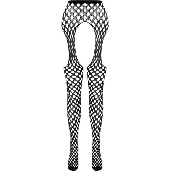 Passion Woman Garter & Stock PASSION - EKO KOLEKCIJA BODYSTOCKING ECO S003 BLACK