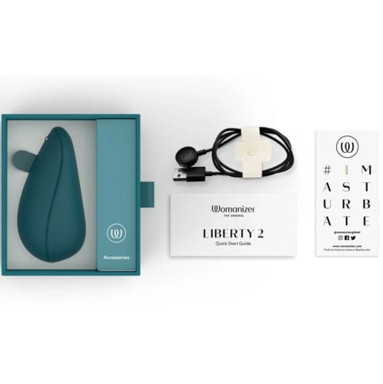 Womanizer LIBERTY 2 CLITORIS STIMULATOR & SUCKER BLUE