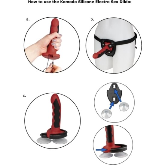 Electrastim SILIKONA FUSION KOMODO DILDO