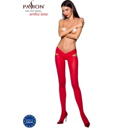 Passion Woman Garter & Stock PASSION - TIOPEN 005 STOCKING RED 3/4 (60 DEN)