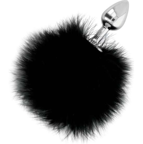 Darkness Anal DARKNESS - EXTRA ANAL BUTTPLUG WITH TAIL BLACK 7 CM