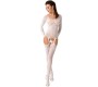 Passion Woman BS055 Balta BODYSTOCKING Viens izmērs