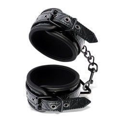 Black Sapphire Reguleeritavad pahkluu mansetid Sapphire Vegan Nahast