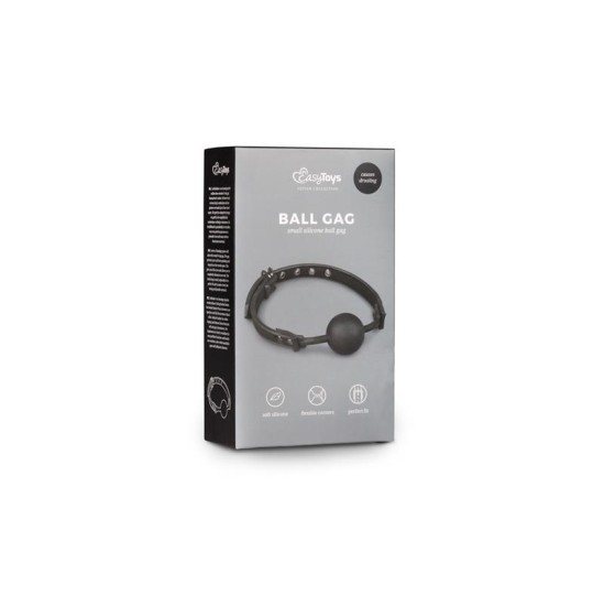 Easytoys Ball Gag Silikona Melns