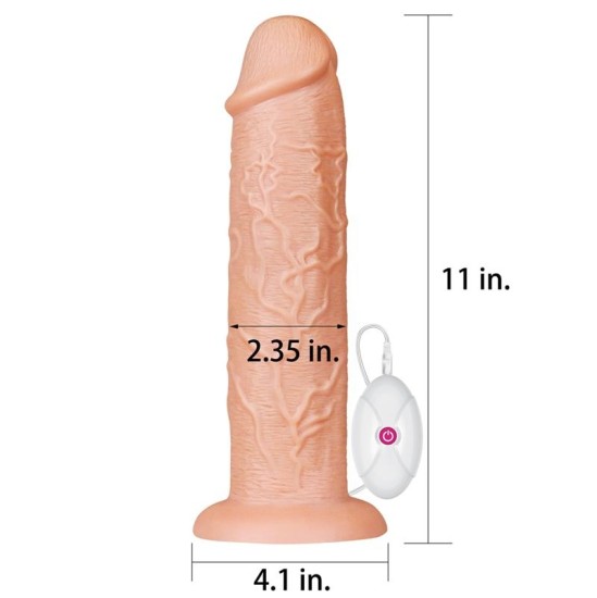 Lovetoy Dildo King 11 с Vibration Flesh