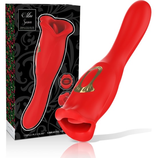 MIA SIENA TRIPLE PLEASURE VIBRATING + BITING